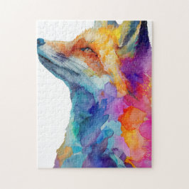 Quebra-cabeça Rainbow fox