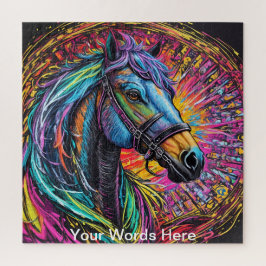 Quebra-cabeça Rainbow Garden Neon Psychedelic Willife Nature