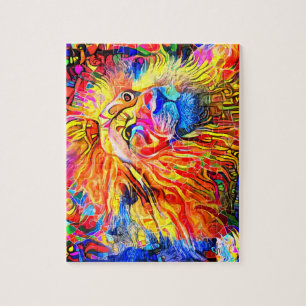 Quebra-cabeça Rainbow Lion