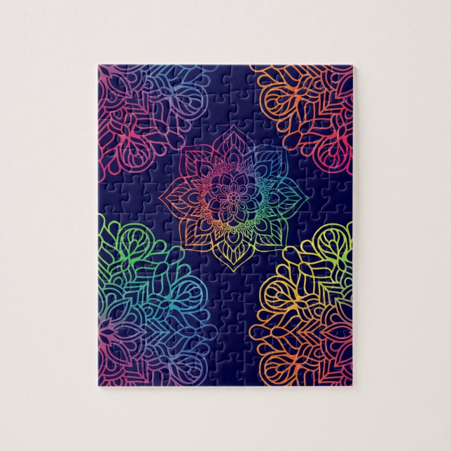 Quebra-cabeça Rainbow Mandala (Vertical)