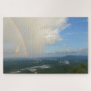 Quebra-cabeça Rainbow Over Chattanooga, Tennessee - 20x30 polega