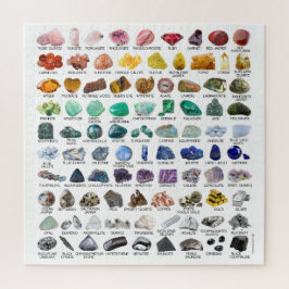 Quebra-cabeça Rainbow Rocks Crystal Collection Gemstone Quebra-c