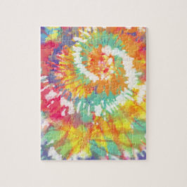 Quebra-cabeça Rainbow Spiral Tie Dye 8x10