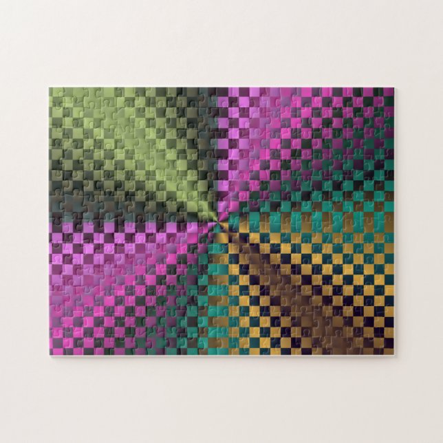 Quebra-cabeça Rainbow Squares (Horizontal)