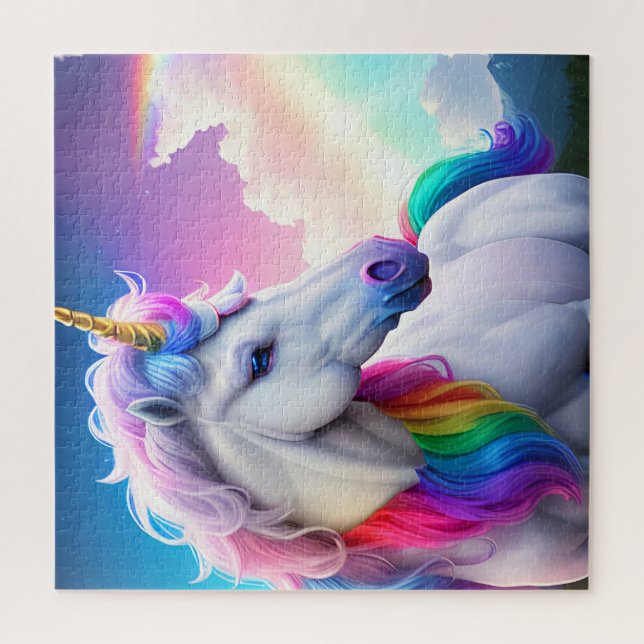 Quebra-cabeça Rainbow Unicorn (Vertical)