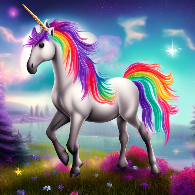 Quebra-cabeça Rainbow Unicorn (Criador carregado)