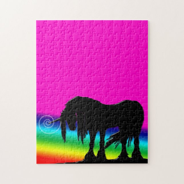 Quebra-cabeça Rainbow Unicorn (Vertical)