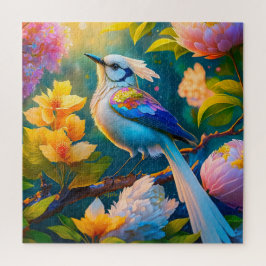 Quebra-cabeça Rainbow Winged Jay Fantasy Bird
