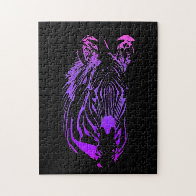 Quebra-cabeça Rainbow Zebra (Vertical)