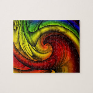 Quebra-cabeça Rainbows e Mel Arte Fractal