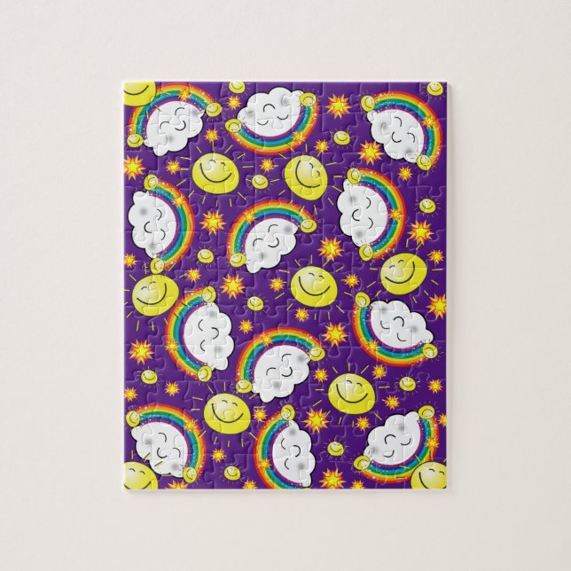 Quebra-cabeça Rainbows Nuvens estrelas (Vertical)