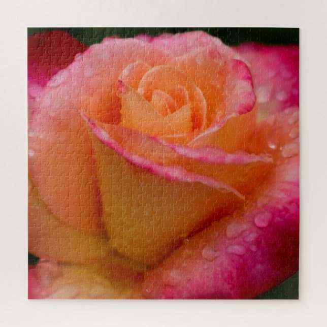 Quebra-cabeça Raindrops No duro Rosa 20x20 (Vertical)
