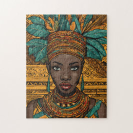 Quebra-cabeça Rainha Americana Africana