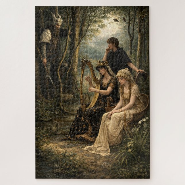 Quebra-cabeça Rainha da Floresta de Conto de Fadas Medieval com  (Vertical)