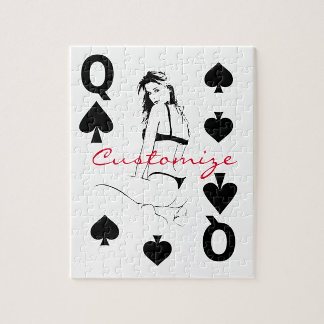 Quebra-cabeça Rainha do Espadas Bikini Garota Trovão (Vertical)