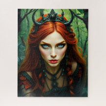 Rainha Dríade da Floresta - Arte Fantástica da Nat