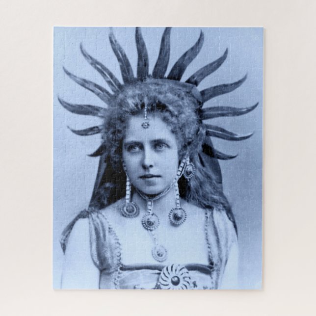 Quebra-cabeça Rainha Marie de Romania como a rainha de Sun (Vertical)