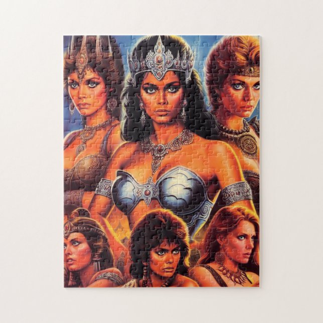 Quebra-cabeça Rainhas Guerreiras Antigas (Vertical)