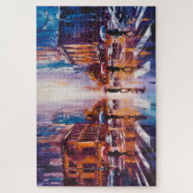 Quebra-cabeça Rainy City, 16" x 20", 520 peças