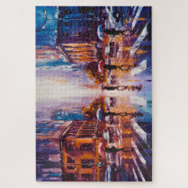 Quebra-cabeça Rainy City, 16" x 20", 520 peças
