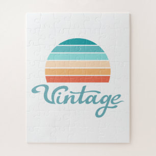 Quebra-cabeça Raio de Sol Retroativo+Script de Vintagem Distante