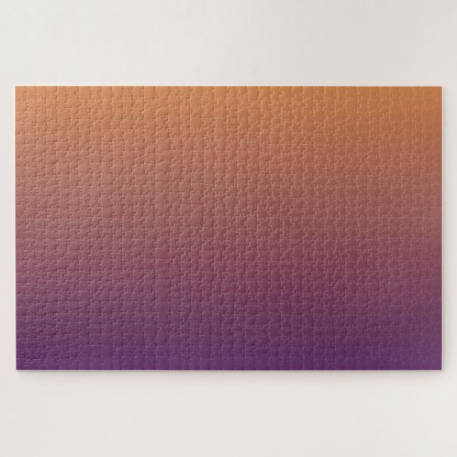 Quebra-cabeça Raio de Sol - Roxo a Pêssego Gradiente Mínimo (Horizontal)