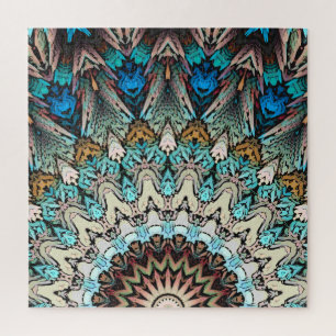 Quebra-cabeça Raios de Abstrato Sun