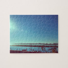 Quebra-cabeça Raios solares sobre a lagoa azul