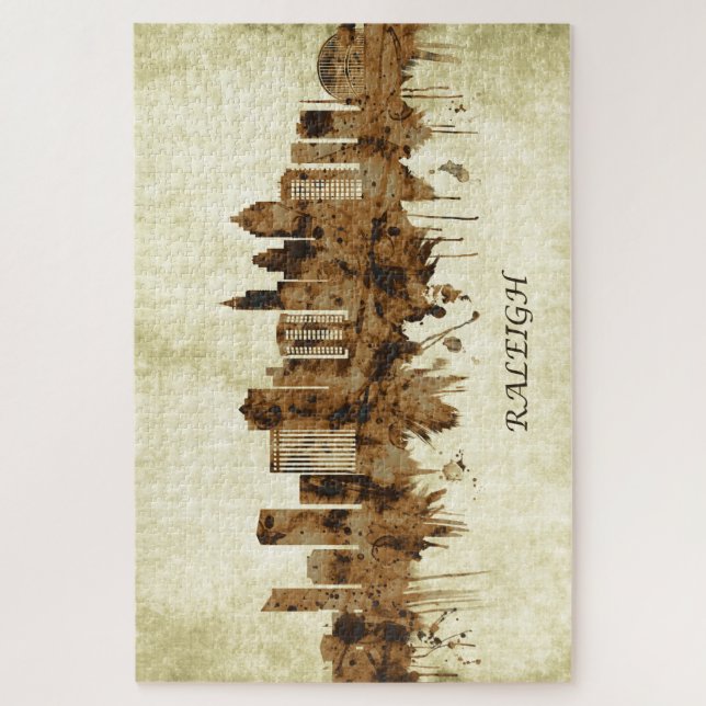 Quebra-cabeça Raleigh North Carolina Cityscape (Vertical)