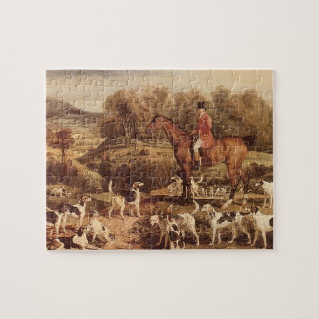 Quebra-cabeça Ralph Lambton e seus Cães por James Ward (Horizontal)