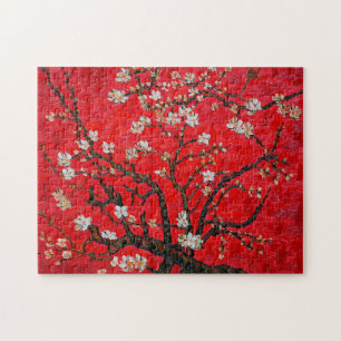 Quebra-cabeça Ramais de Almond Tree em Blossom, Van Gogh