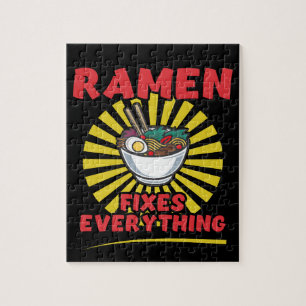 Quebra-cabeça Ramen conserta tudo - Engraçado Design de citaç