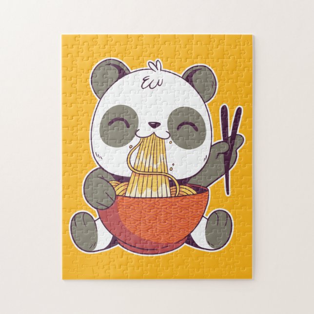 Quebra-cabeça Ramen Panda Cute (Vertical)