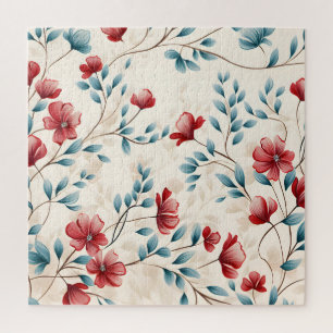 Quebra-cabeça Ramo Floral Botânico Elegante