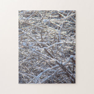 Quebra-cabeça Ramos de Gelo Nevados no Inverno