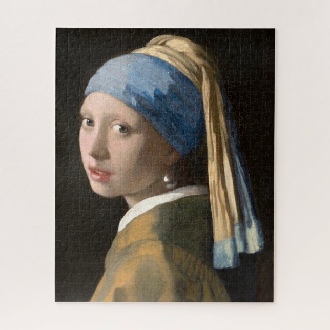 Quebra-cabeça Rapariga com brinco de pérola - Johannes Vermeer (Vertical)