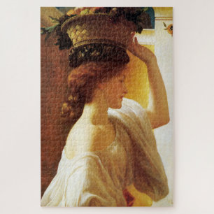 Quebra-cabeça Rapariga com cesta de Fruta (por Frederic Leighton