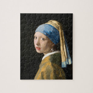 Quebra-cabeça Rapariga com pérolas a ouvir por Johannes Vermeer