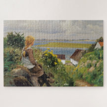 Rapariga perdida em pensamento (por H.A. Brendekil