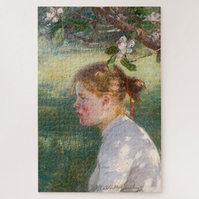 Quebra-cabeça Rapariga sob a árvore da maçã (por Danielson-Gambo (Vertical)