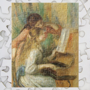 Quebra-cabeça Raparigas no piano por Pierre Renoir