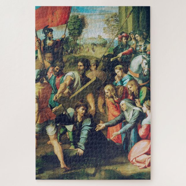 Quebra-cabeça Raphael Spasimo Cristo Caindo Sob a Cruz Arte (Vertical)