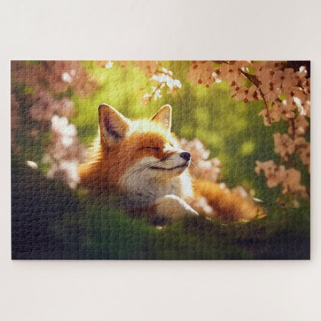 Quebra-cabeça Raposa-branca-Basking em Primavera (Horizontal)