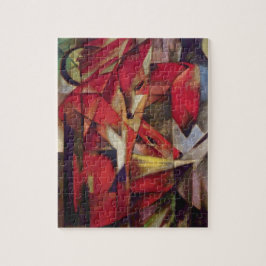 Quebra-cabeça Raposas por Franz Marc, Arte Cubista Abstrato Vint