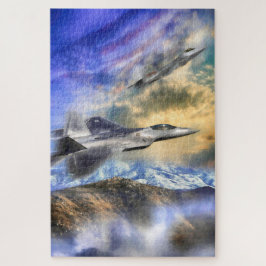 QUEBRA-CABEÇA RAPTORES SOBRE A AMÉRICA F22 JET