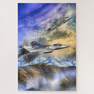QUEBRA-CABEÇA RAPTORES SOBRE A AMÉRICA F22 JET