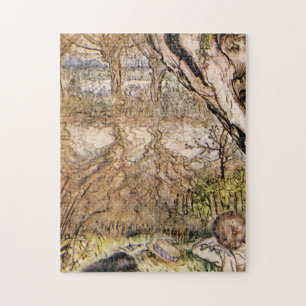 Quebra-cabeça Rat E Mole Têm Um Piquenique - Arthur Rackham