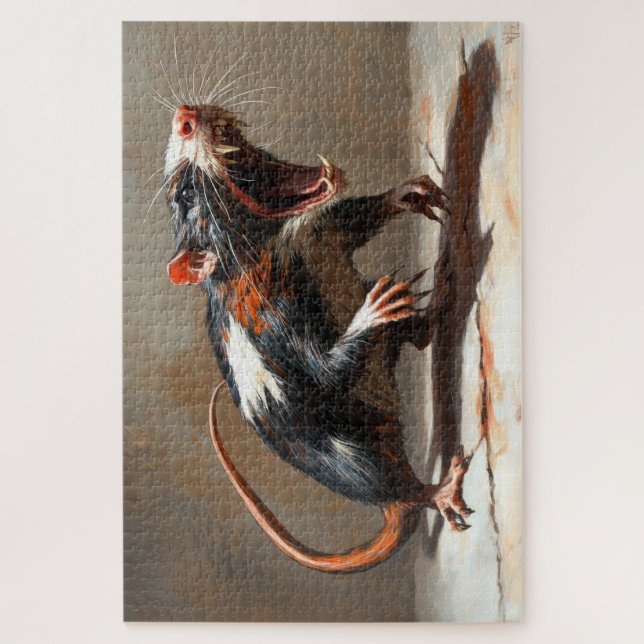 Quebra-cabeça Rato monstro  (Vertical)