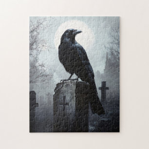 Quebra-cabeça Raven no Cemitério Gótico