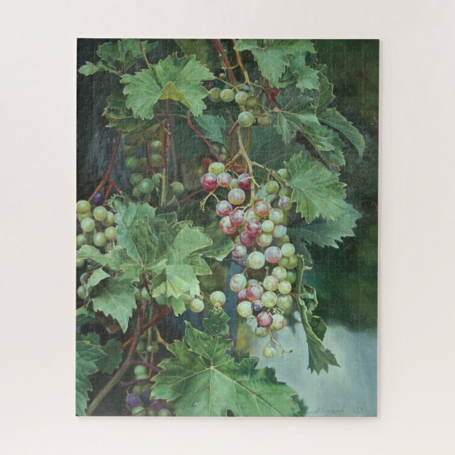Quebra-cabeça Realistic Grape Vine with Leaves – Fine Art (Vertical)